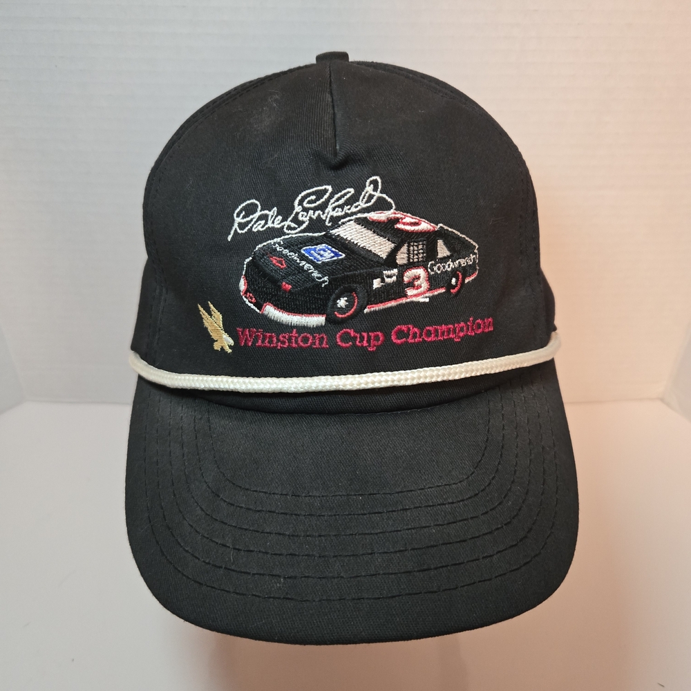 1989 Vintage Dale Earnhard Black Winston Cup Champion Cap